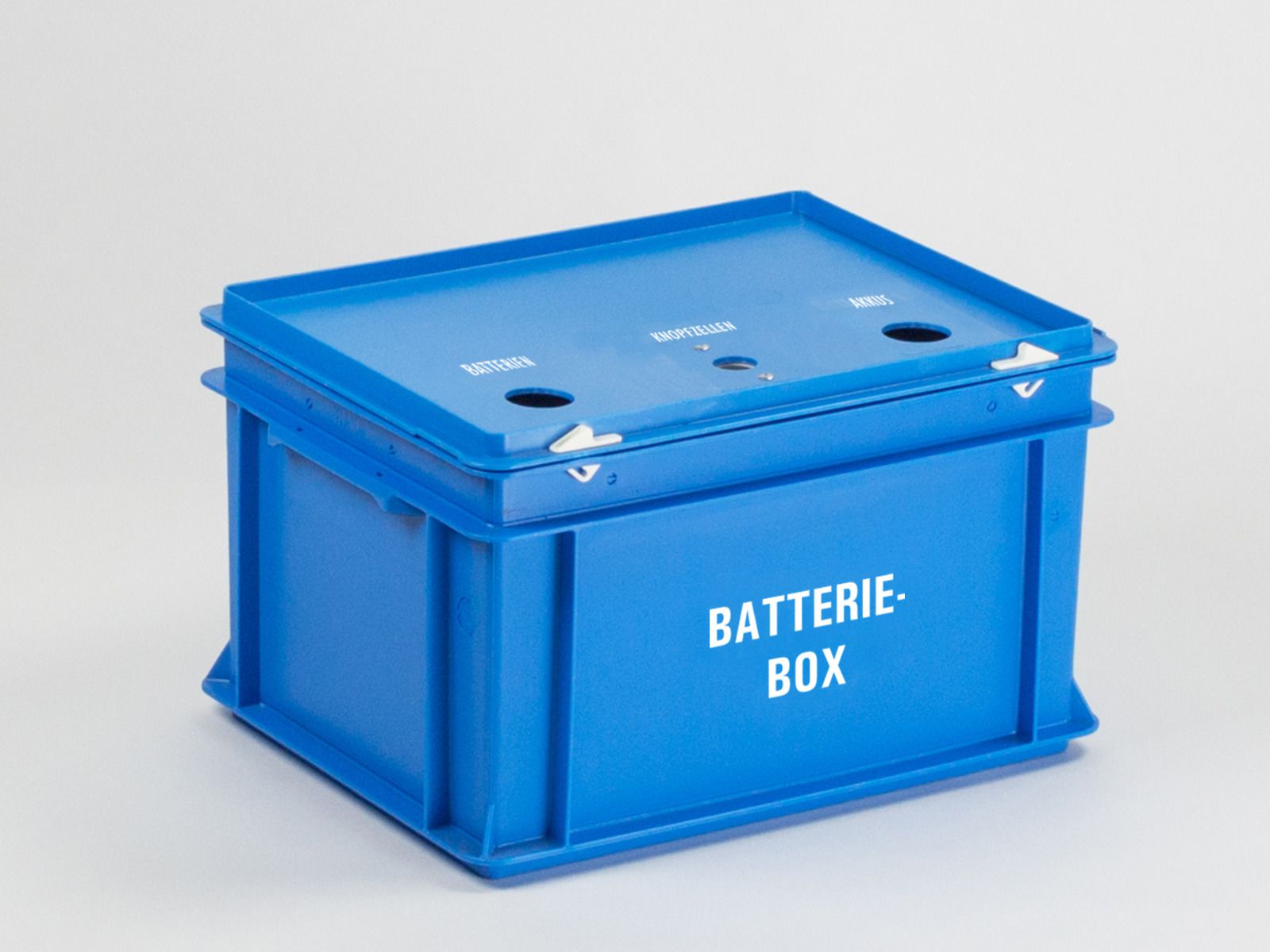 Batteriebox Batteriekasten Gr. M schwarz mit Gurtband Batterie Kasten Box